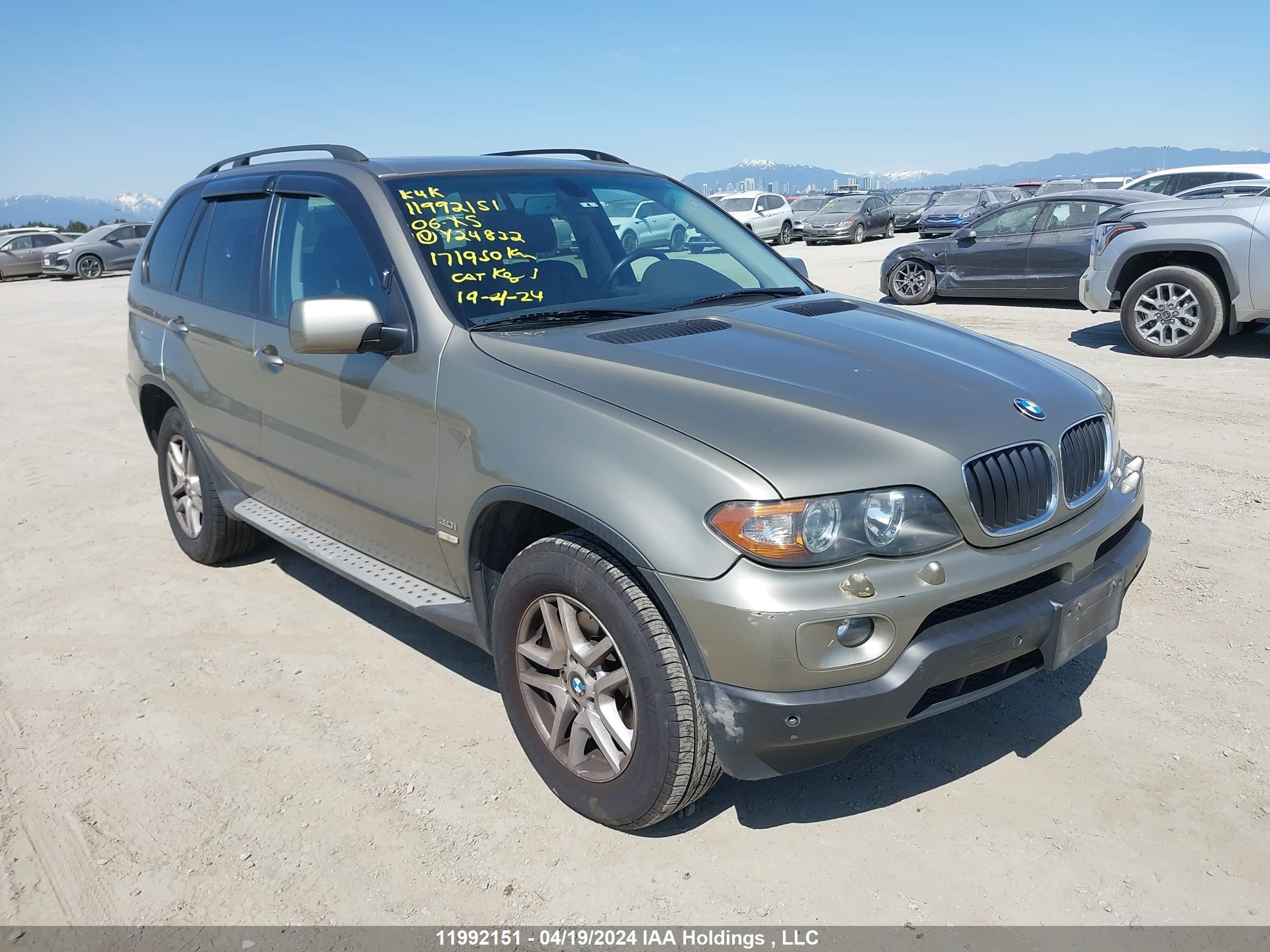 BMW X5 2006 5uxfa13576ly24832