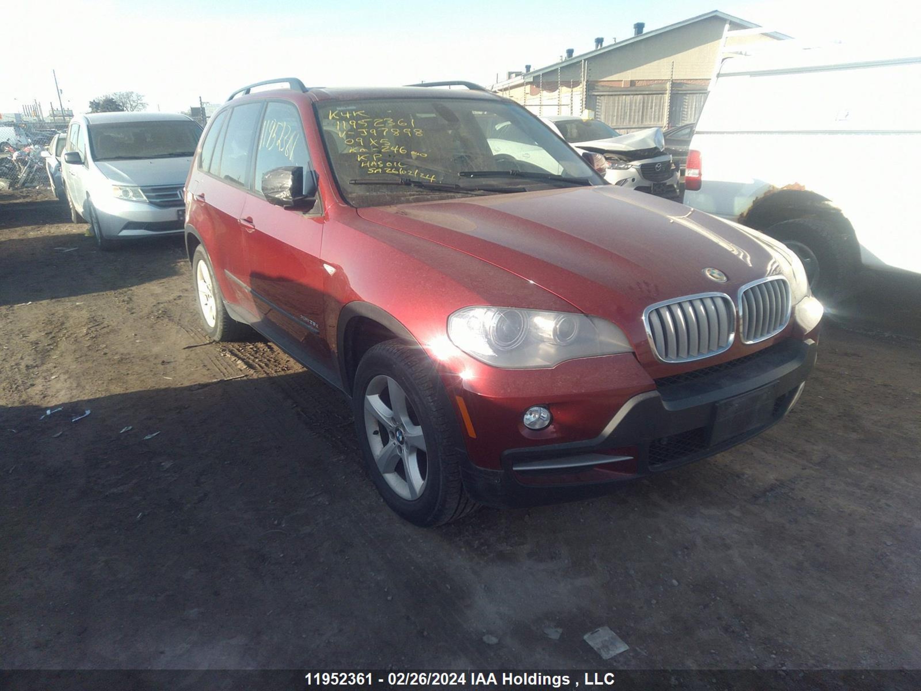 BMW X5 2009 5uxff03519lj97898