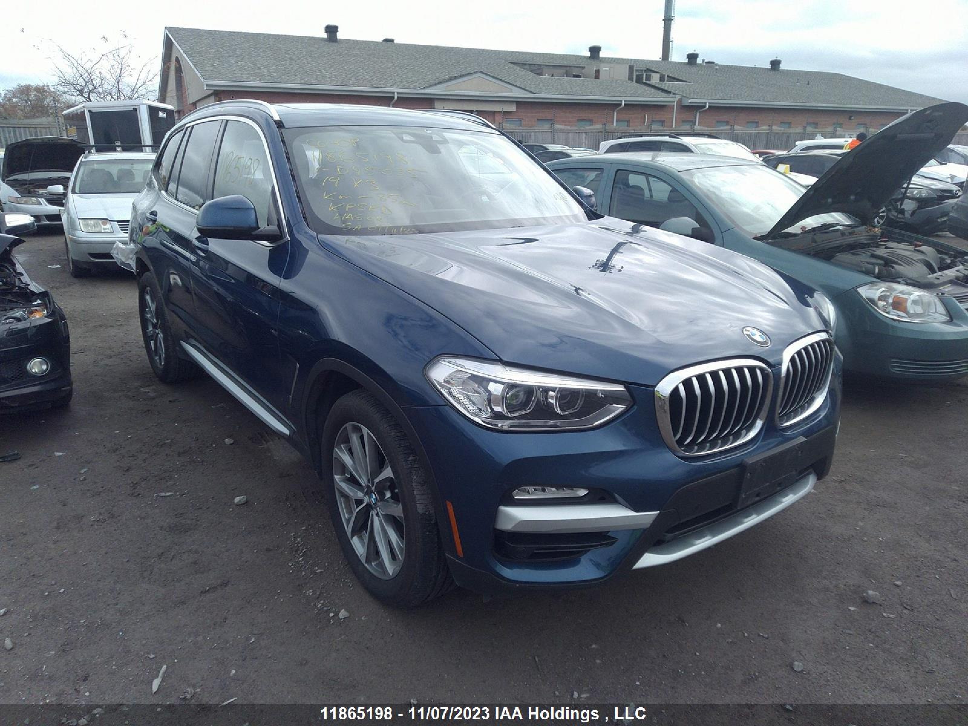 BMW X3 2019 5uxtr9c55kld95035