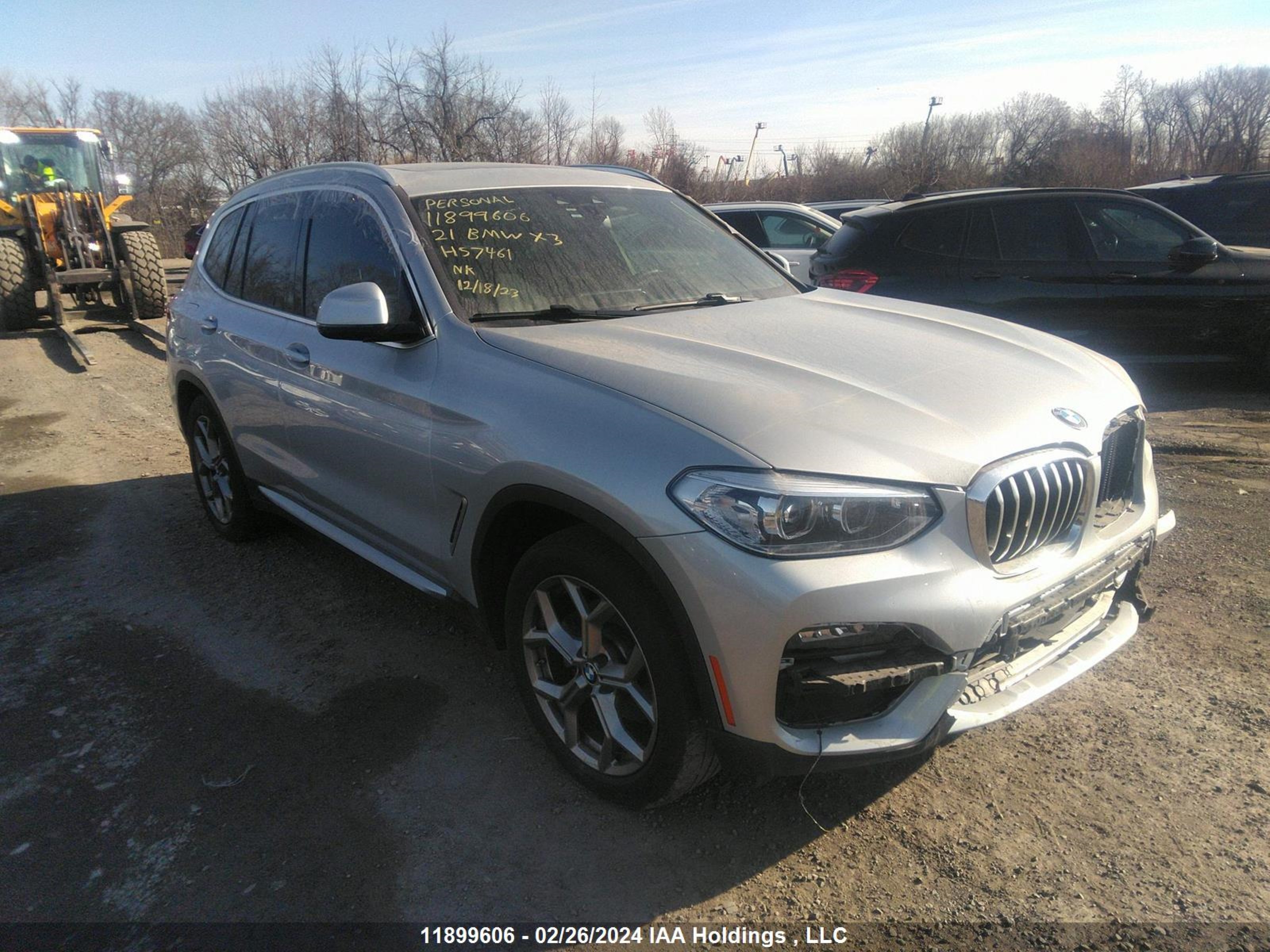 BMW X3 2021 5uxts1c00m9h57461