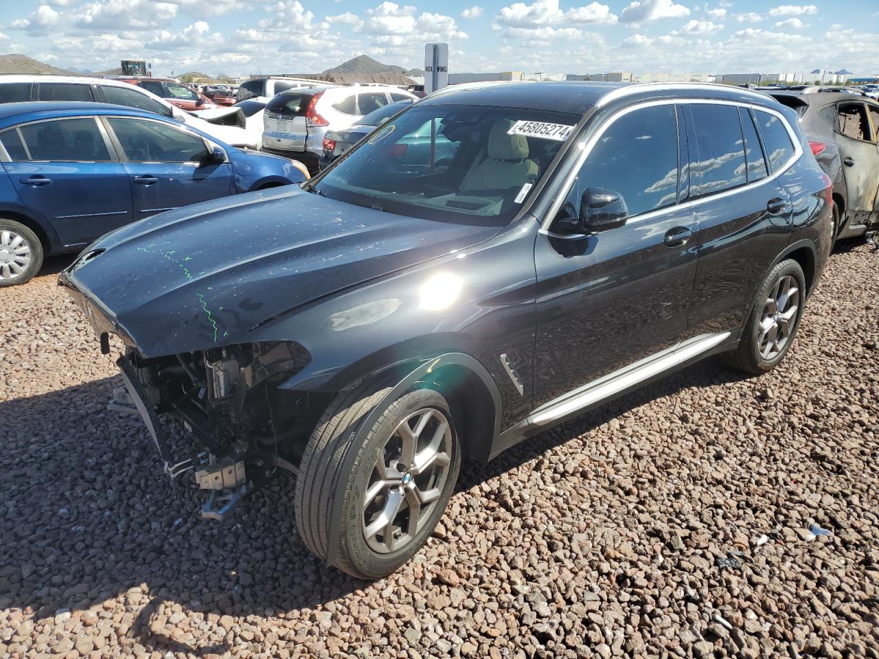 BMW X3 2021 5uxty3c0xm9h55615