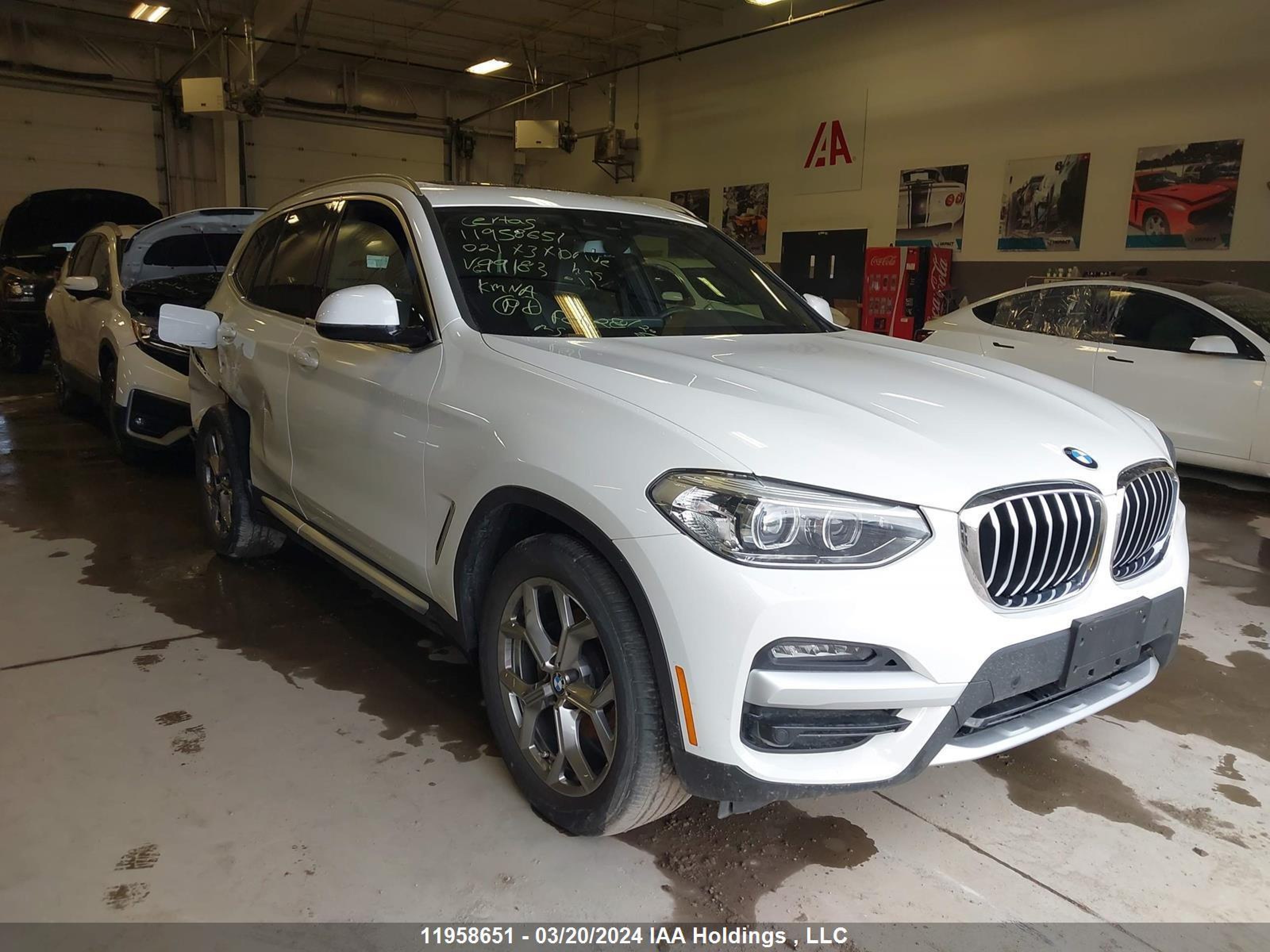 BMW X3 2021 5uxty5c06m9g99183