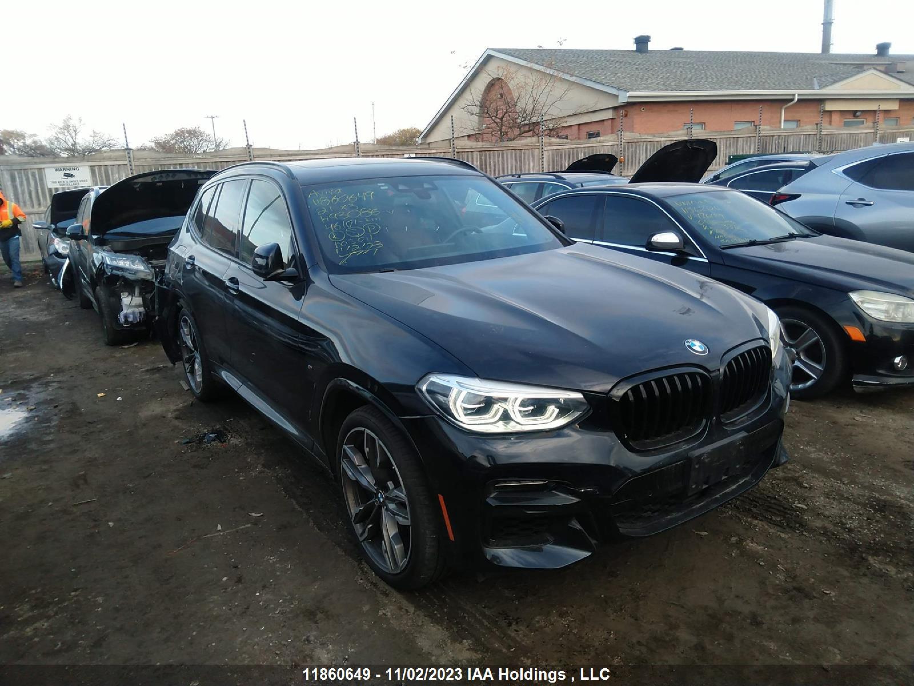 BMW X3 2021 5uxty9c08m9h93086