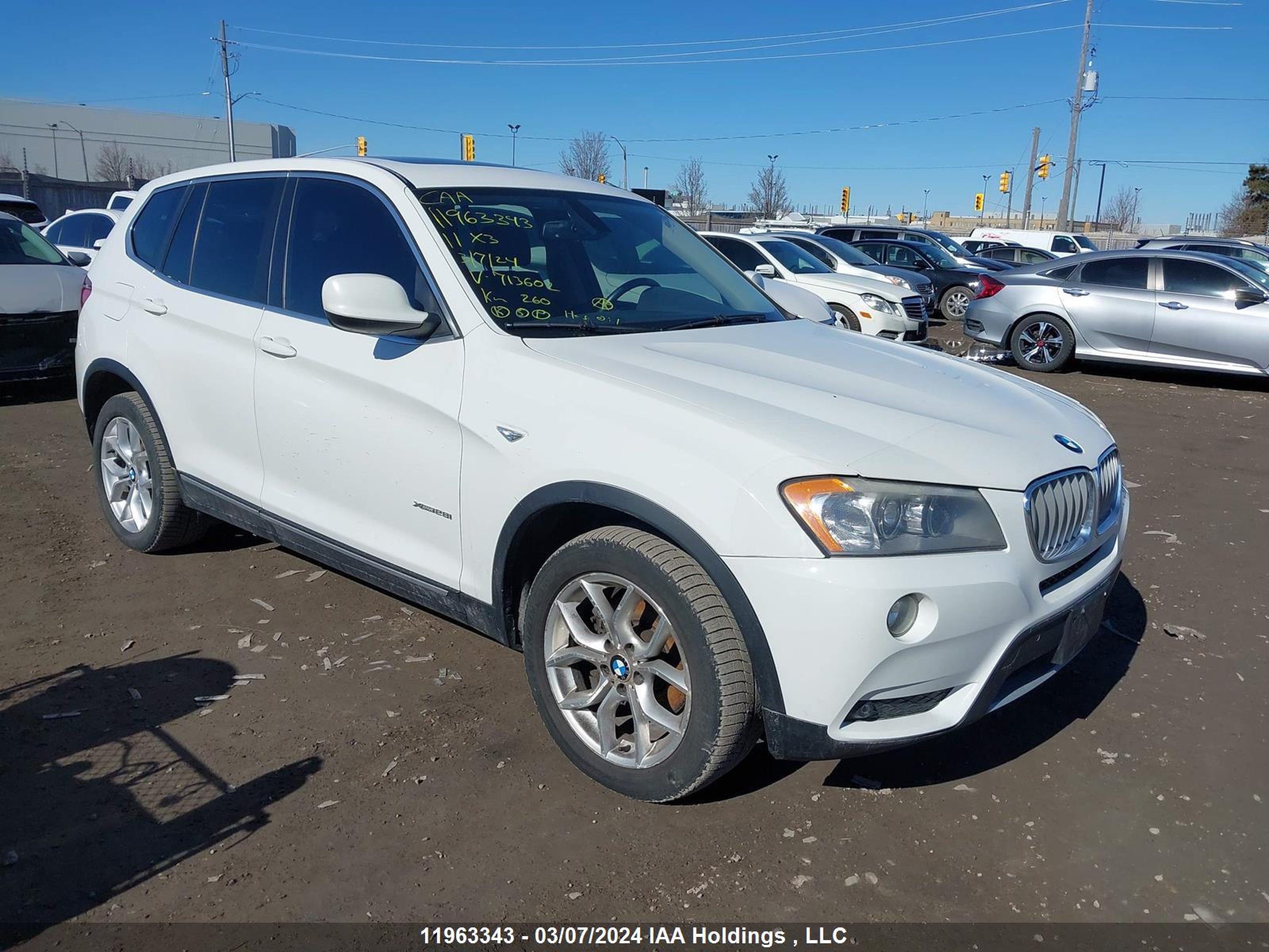 BMW X3 2011 5uxwx5c55bl713602