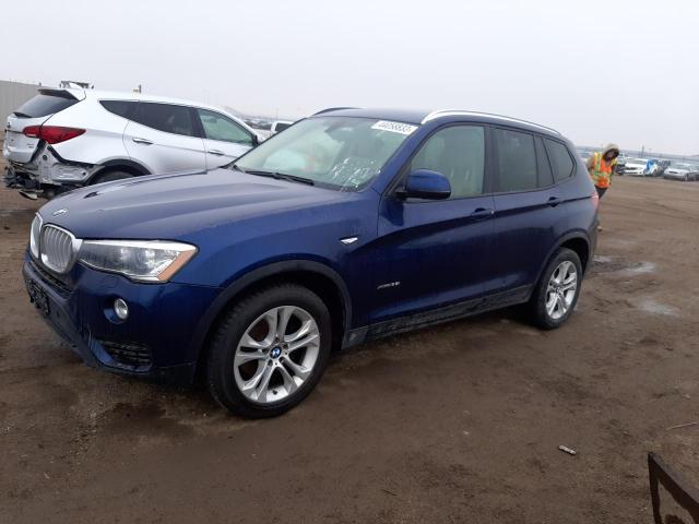 BMW X3 XDRIVE3 2015 5uxwx7c51f0k32569