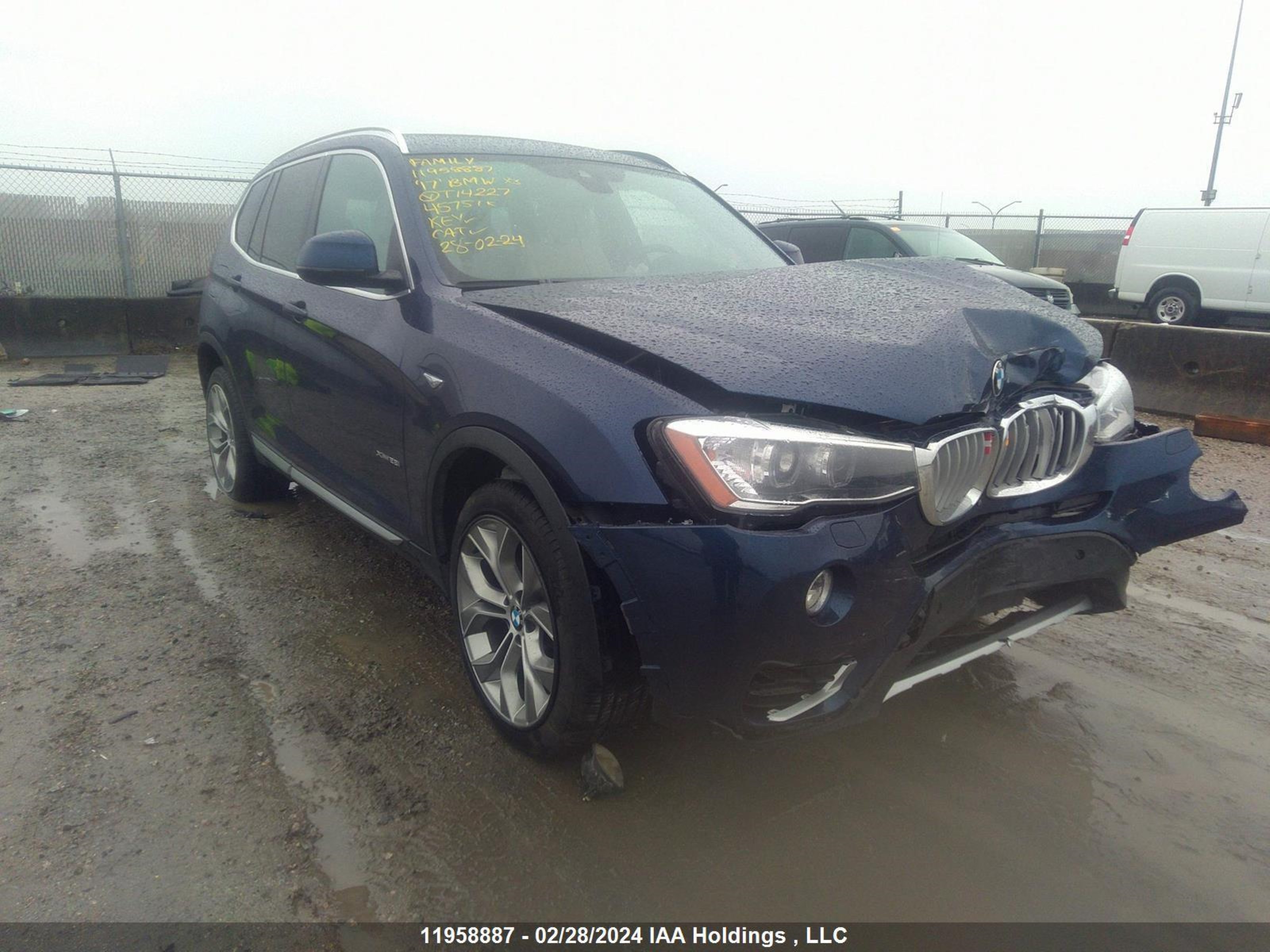 BMW X3 2017 5uxwx9c52h0t14227