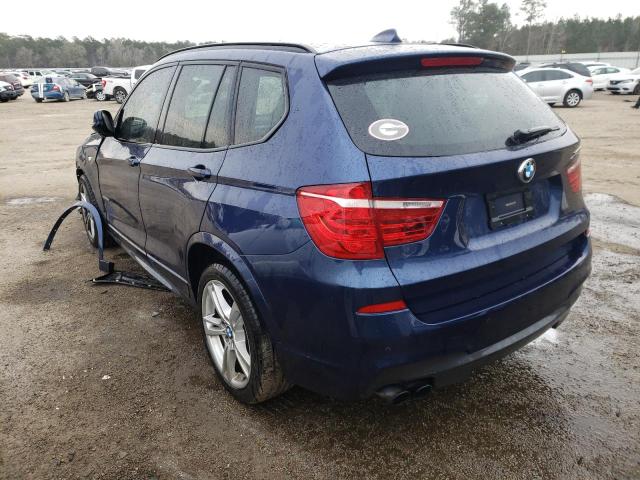 BMW X3 XDRIVE2 2013 5uxwx9c53d0a11633