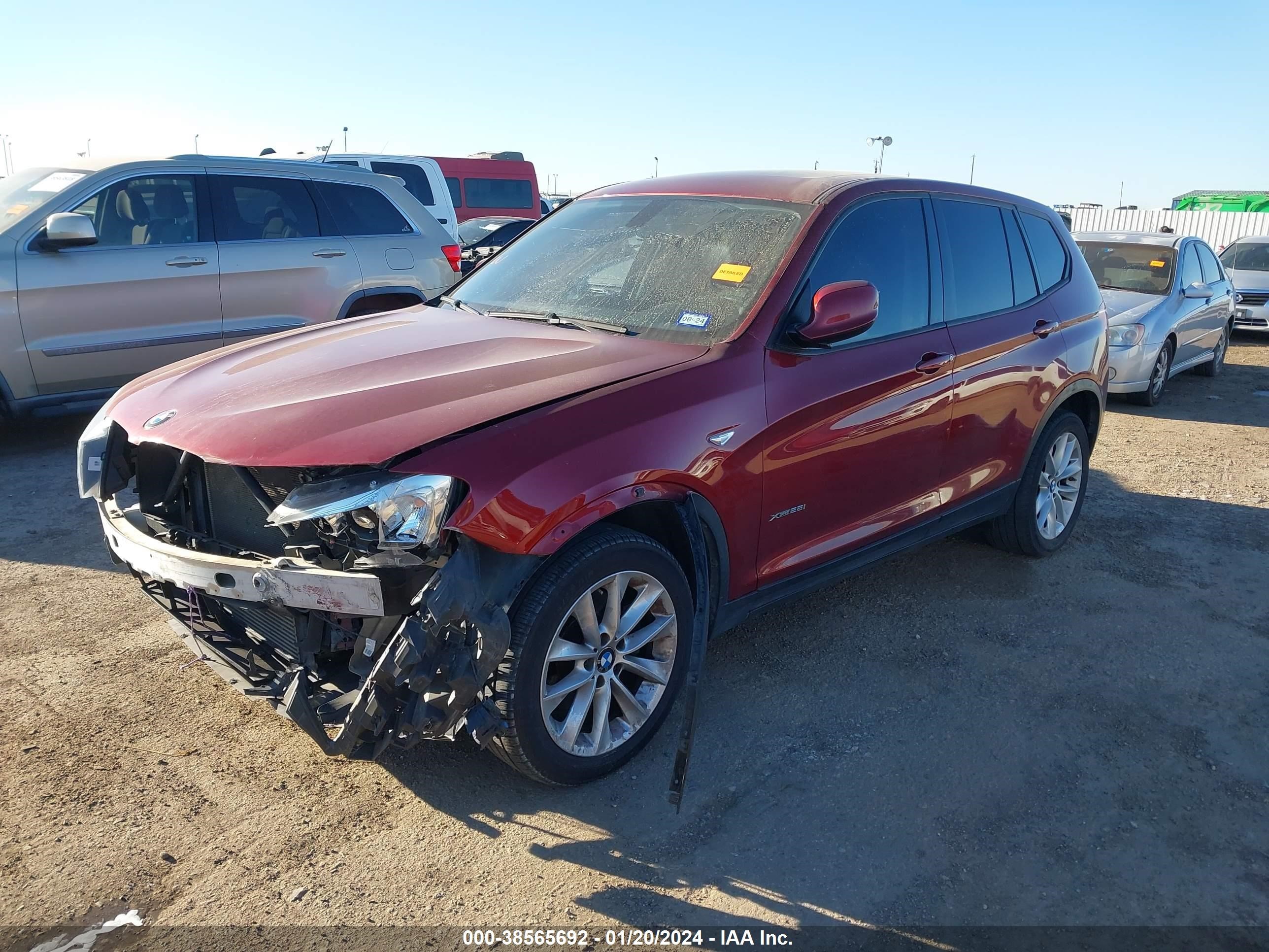 BMW X3 XDRIVE2 2013 5uxwx9c55d0a19281