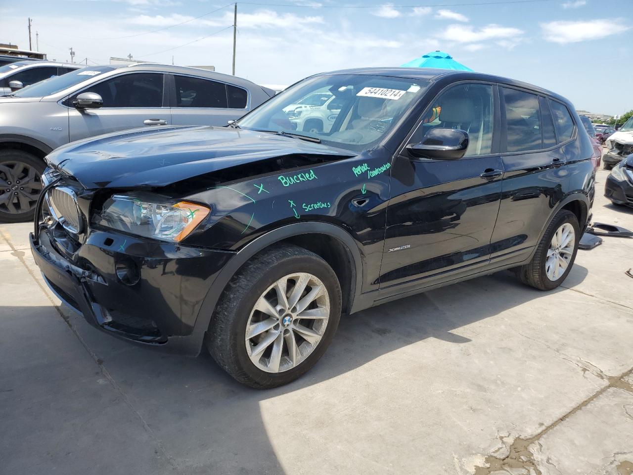 BMW X3 2014 5uxwx9c55e0d35037