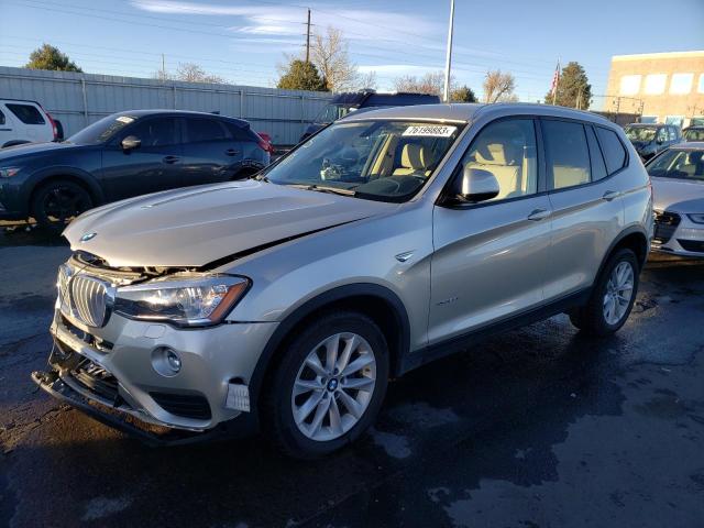 BMW X3 2016 5uxwx9c59g0d93817