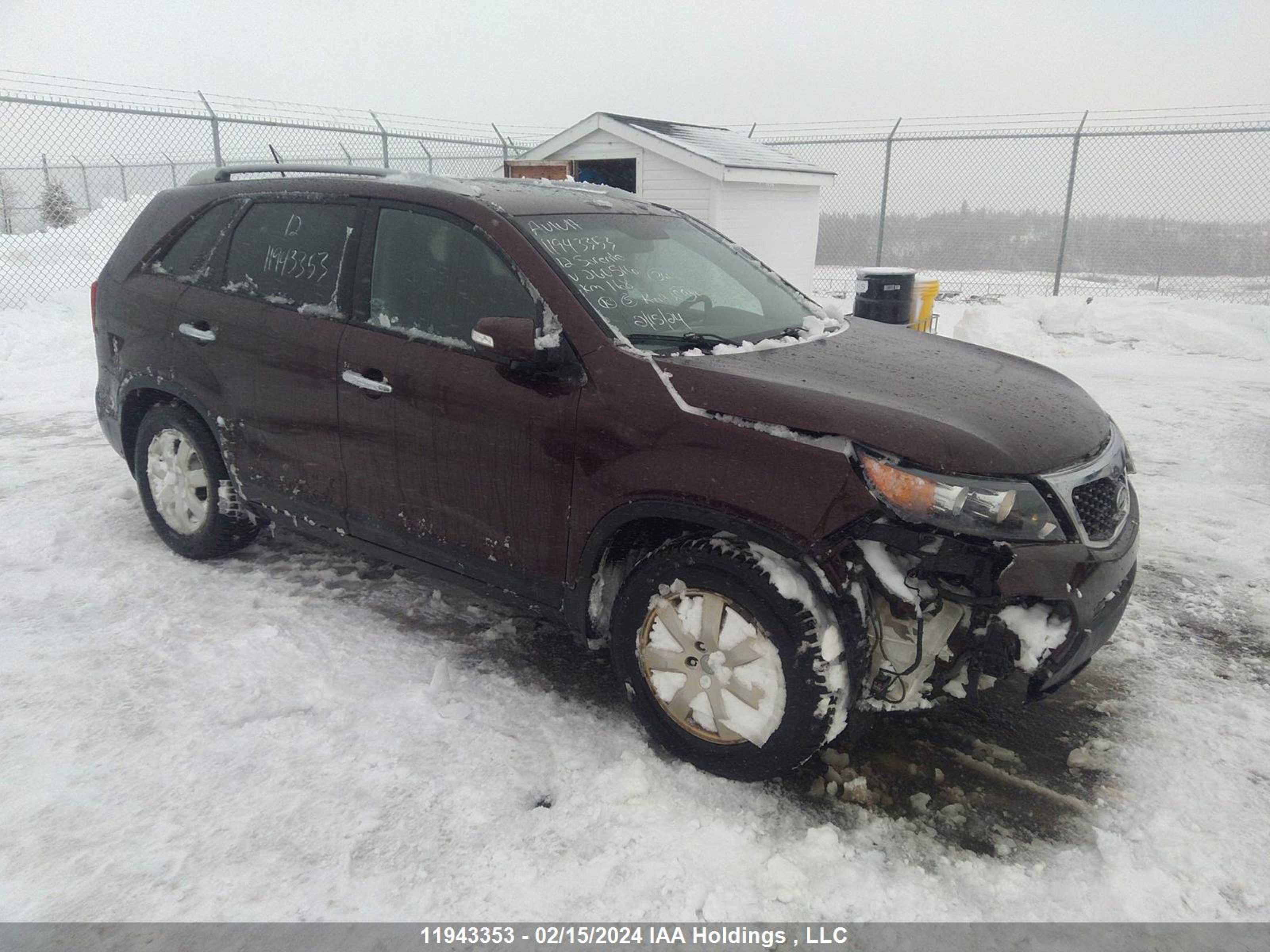 KIA SORENTO 2012 5xykt3a62cg260516