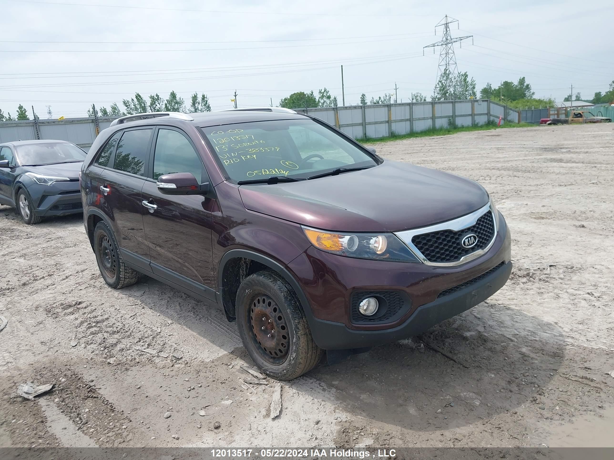 KIA SORENTO 2013 5xykt3a66dg383379