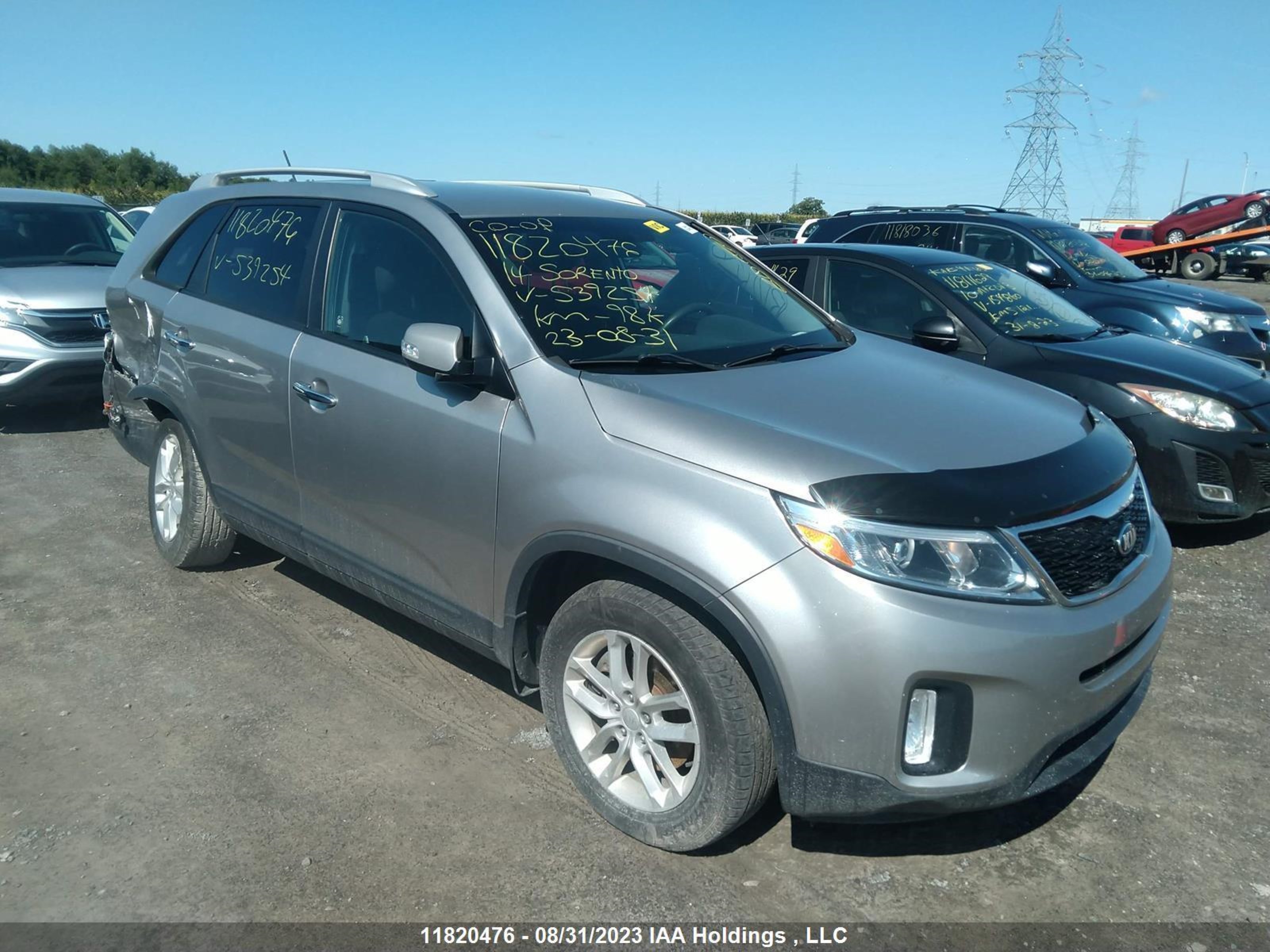 KIA SORENTO 2014 5xykt3a69eg539254