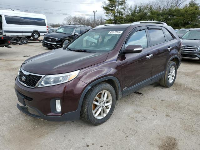 KIA SORENTO LX 2015 5xyktca61fg585226