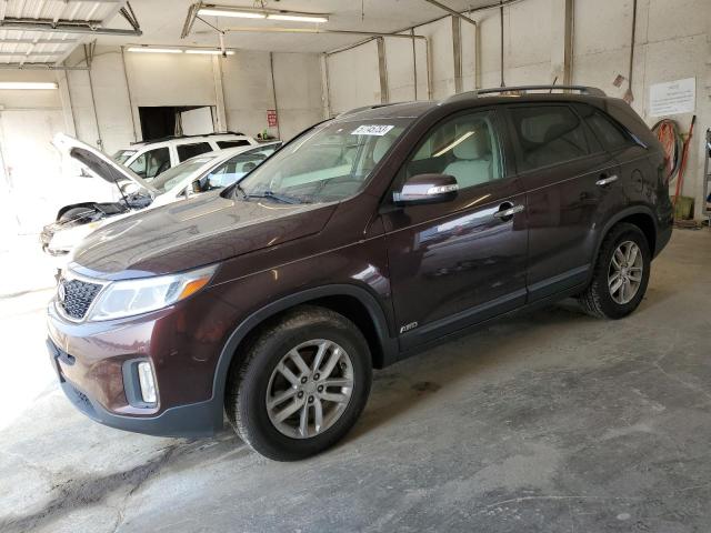 KIA SORENTO LX 2015 5xyktca61fg585792