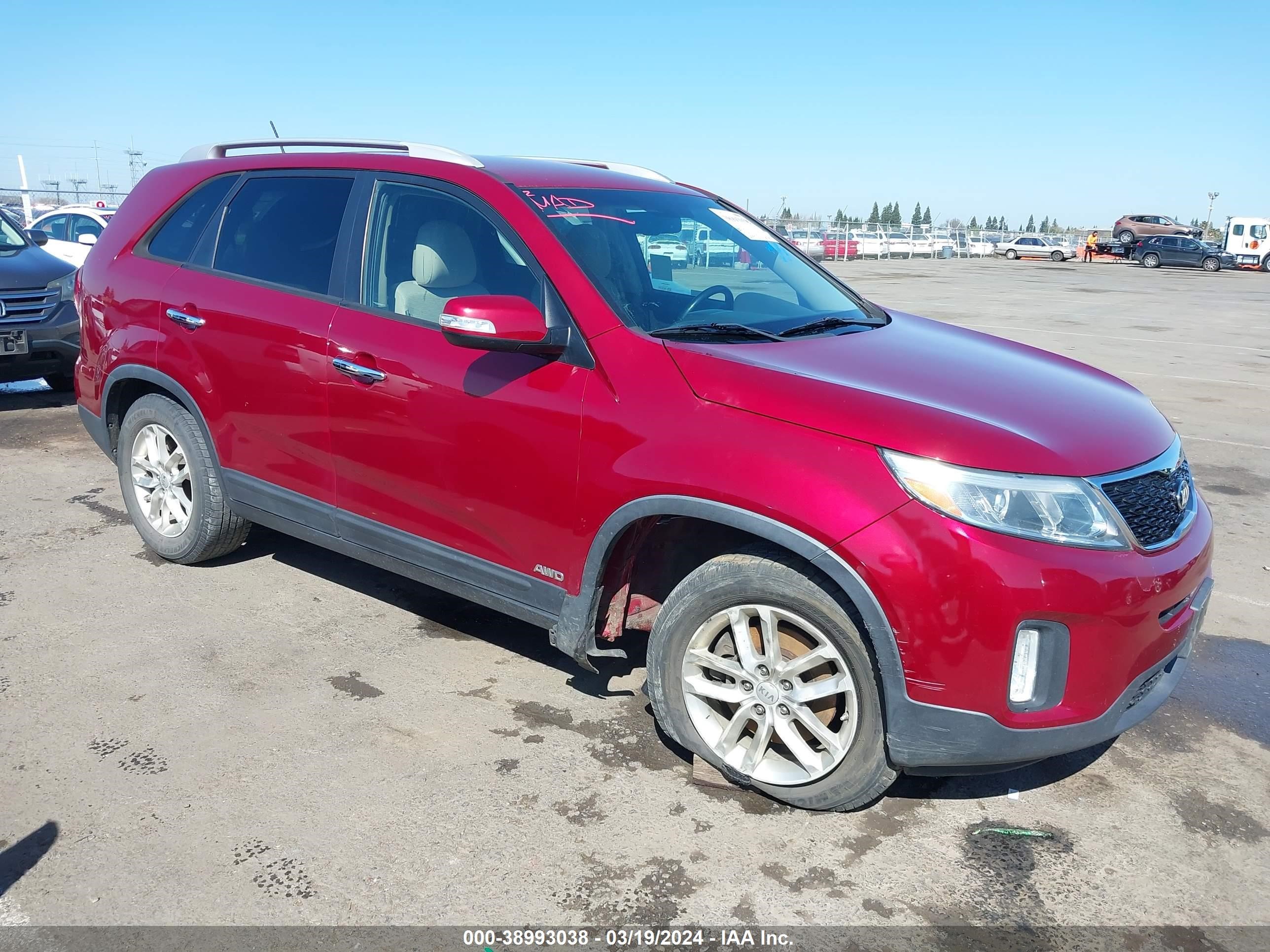 KIA SORENTO 2015 5xyktca61fg595013