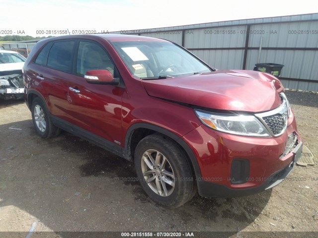 KIA SORENTO 2014 5xyktca62eg482749