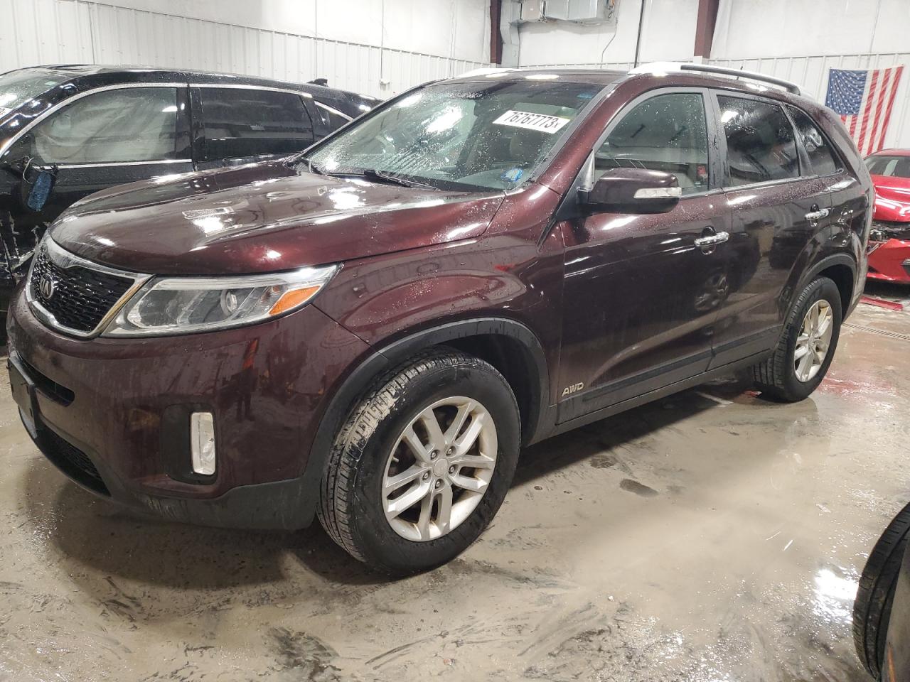 KIA SORENTO 2014 5xyktca63eg441739