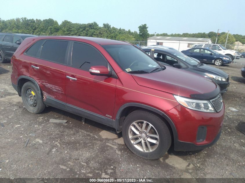 KIA SORENTO 2014 5xyktca63eg487393