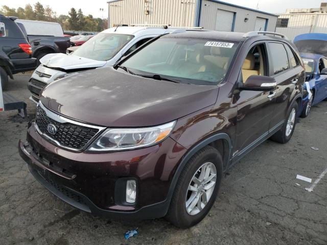 KIA SORENTO 2014 5xyktca64eg438283