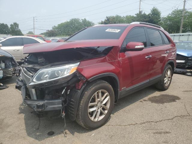 KIA SORENTO LX 2014 5xyktca65eg532186