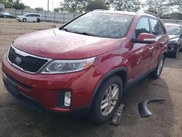 KIA SORENTO LX 2015 5xyktca65fg642379