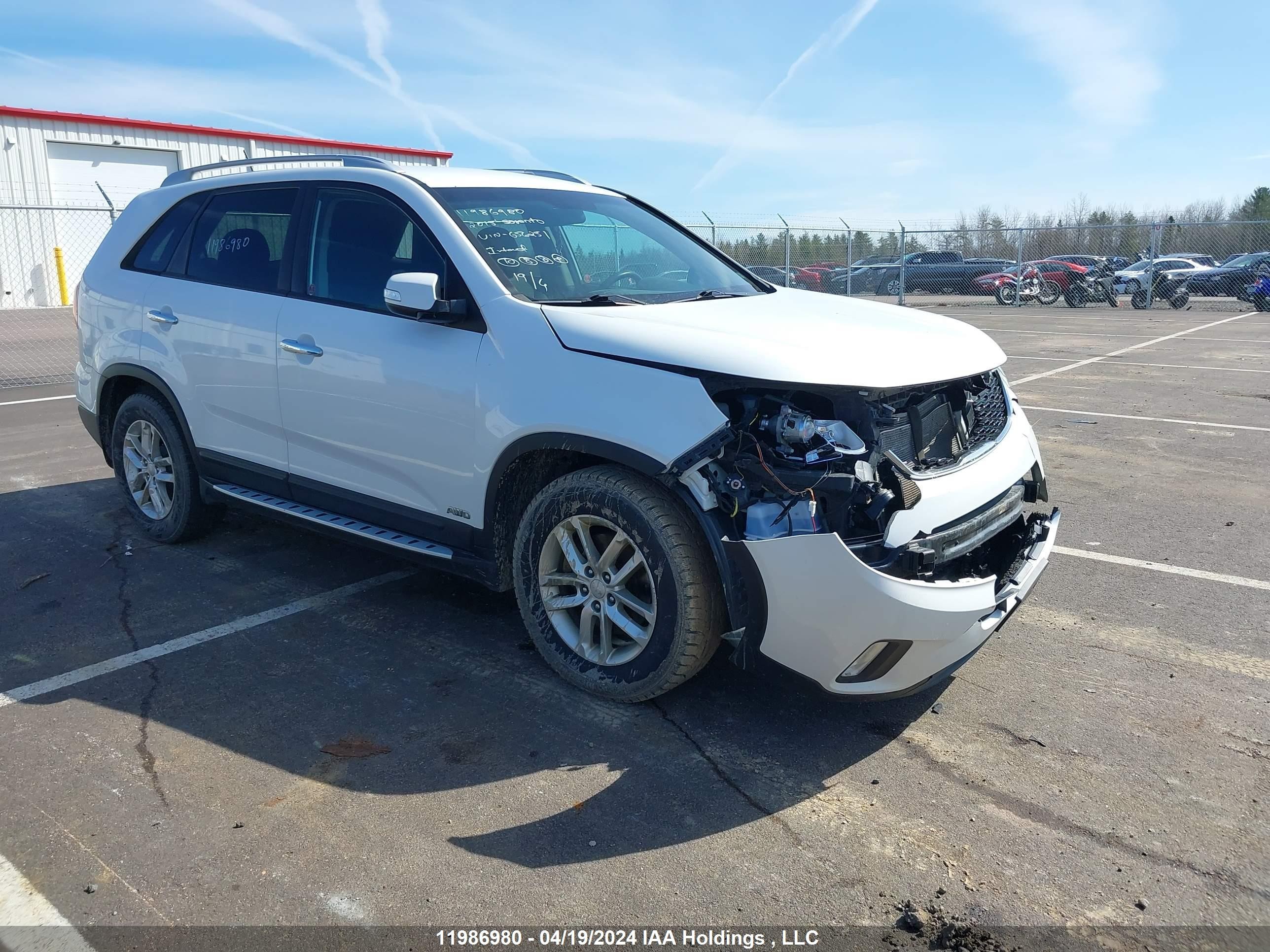 KIA SORENTO 2015 5xyktca65fg656251