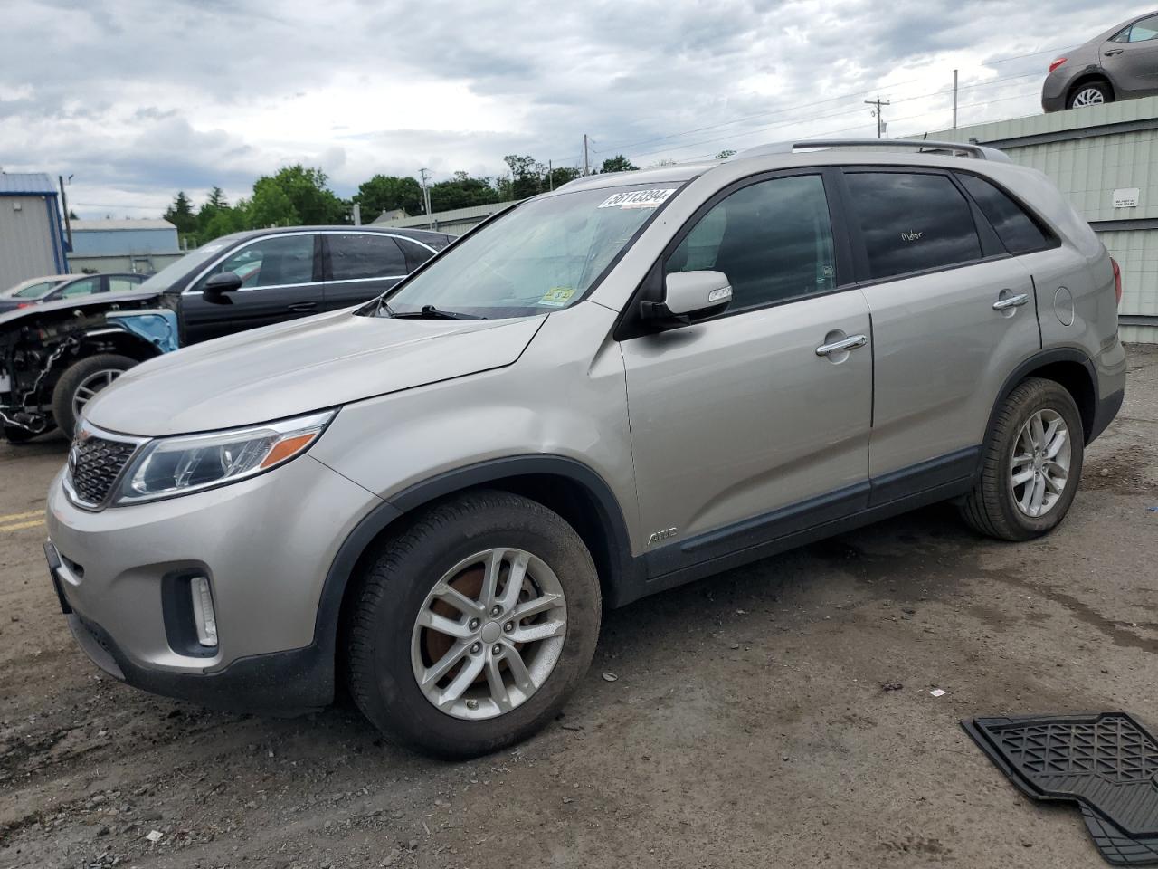 KIA SORENTO LX 2015 5xyktca67fg552733