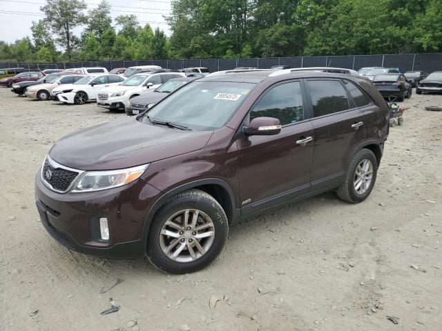 KIA SORENTO LX 2015 5xyktca67fg640312