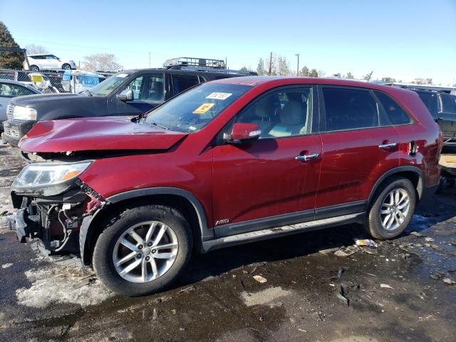 KIA SORENTO LX 2015 5xyktca69fg606792