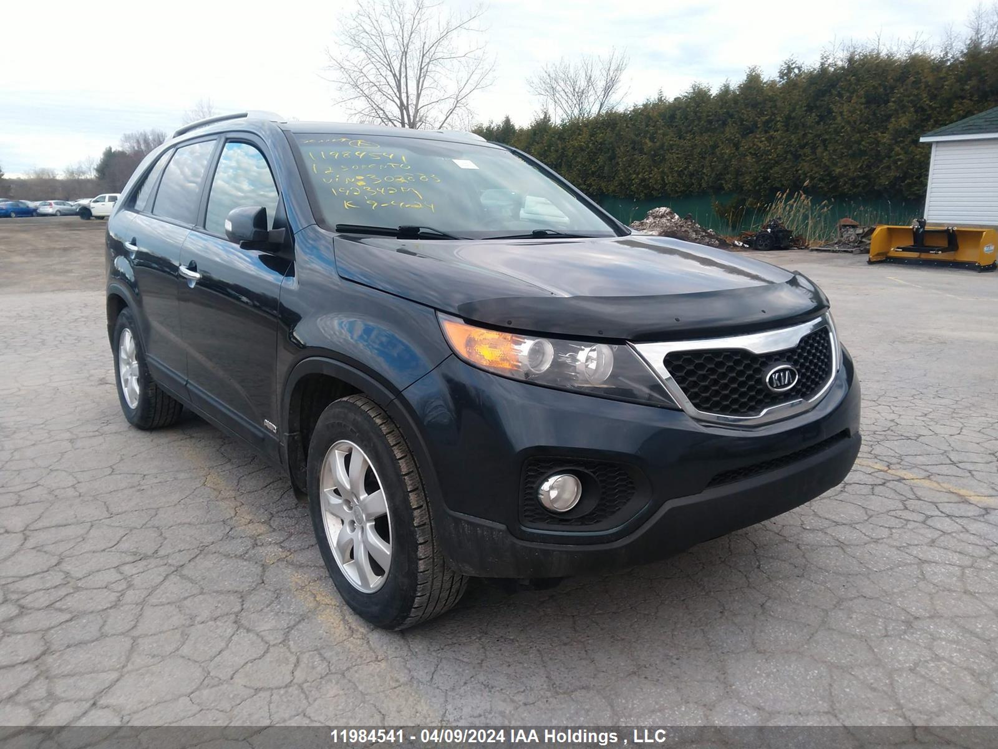 KIA SORENTO 2012 5xyktda26cg302883