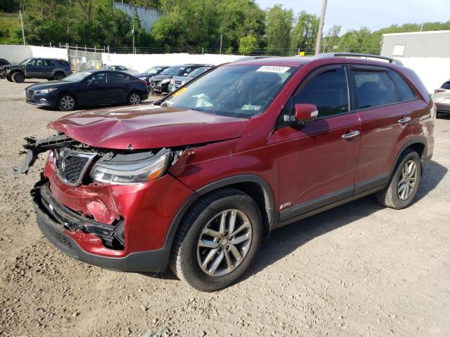 KIA SORENTO LX 2014 5xyktda61eg443771