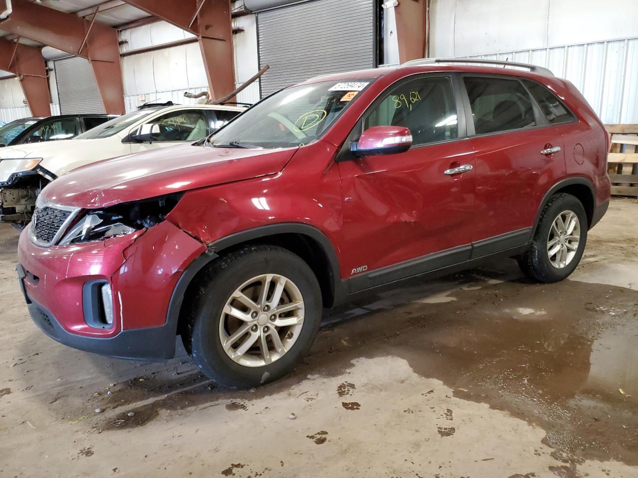 KIA SORENTO 2015 5xyktda63fg642371