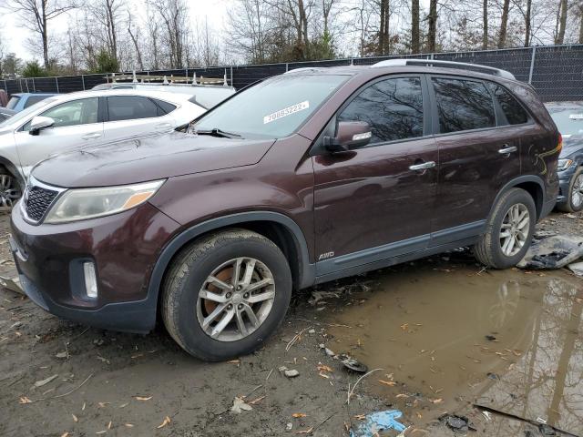 KIA SORENTO LX 2014 5xyktda65eg463795