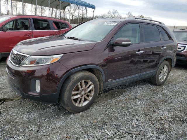 KIA SORENTO LX 2014 5xyktda70eg547905