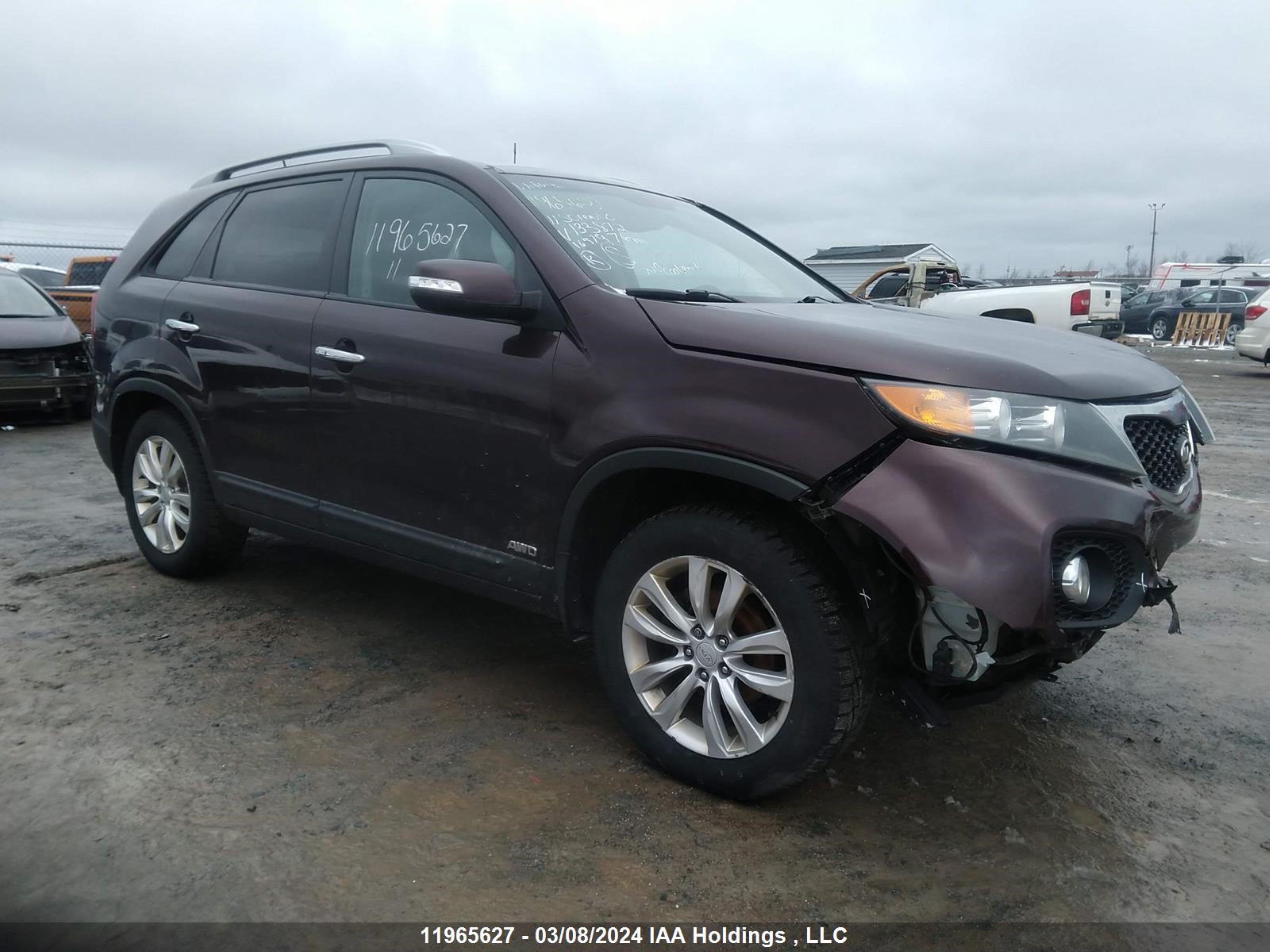 KIA SORENTO 2011 5xykuda25bg133872