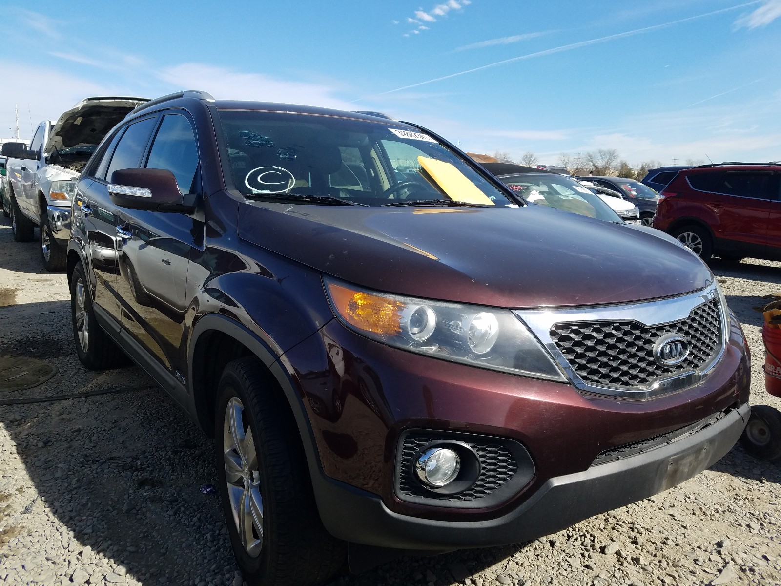 KIA SORENTO EX 2013 5xykuda66dg387774