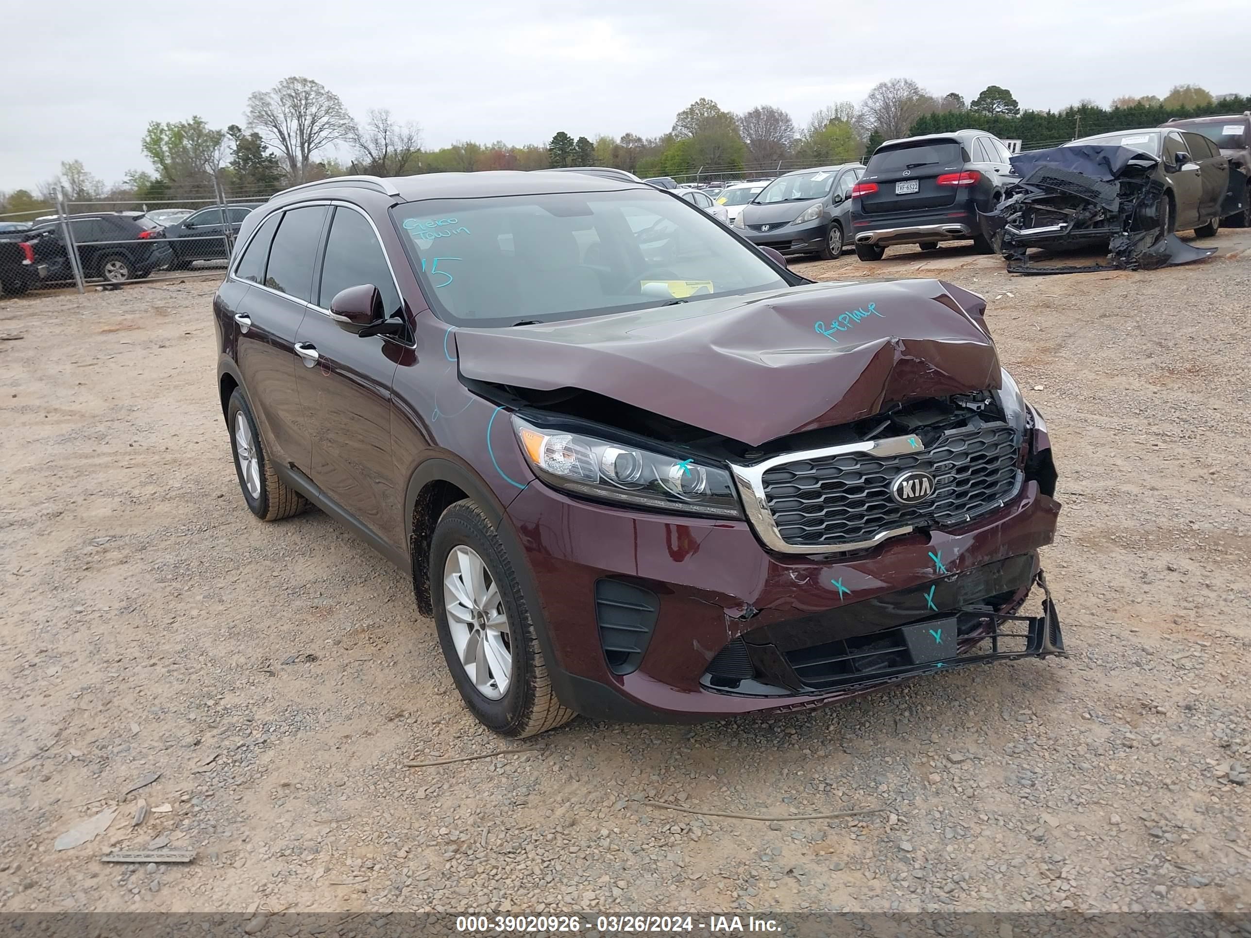 KIA SORENTO 2020 5xypg4a31lg636306