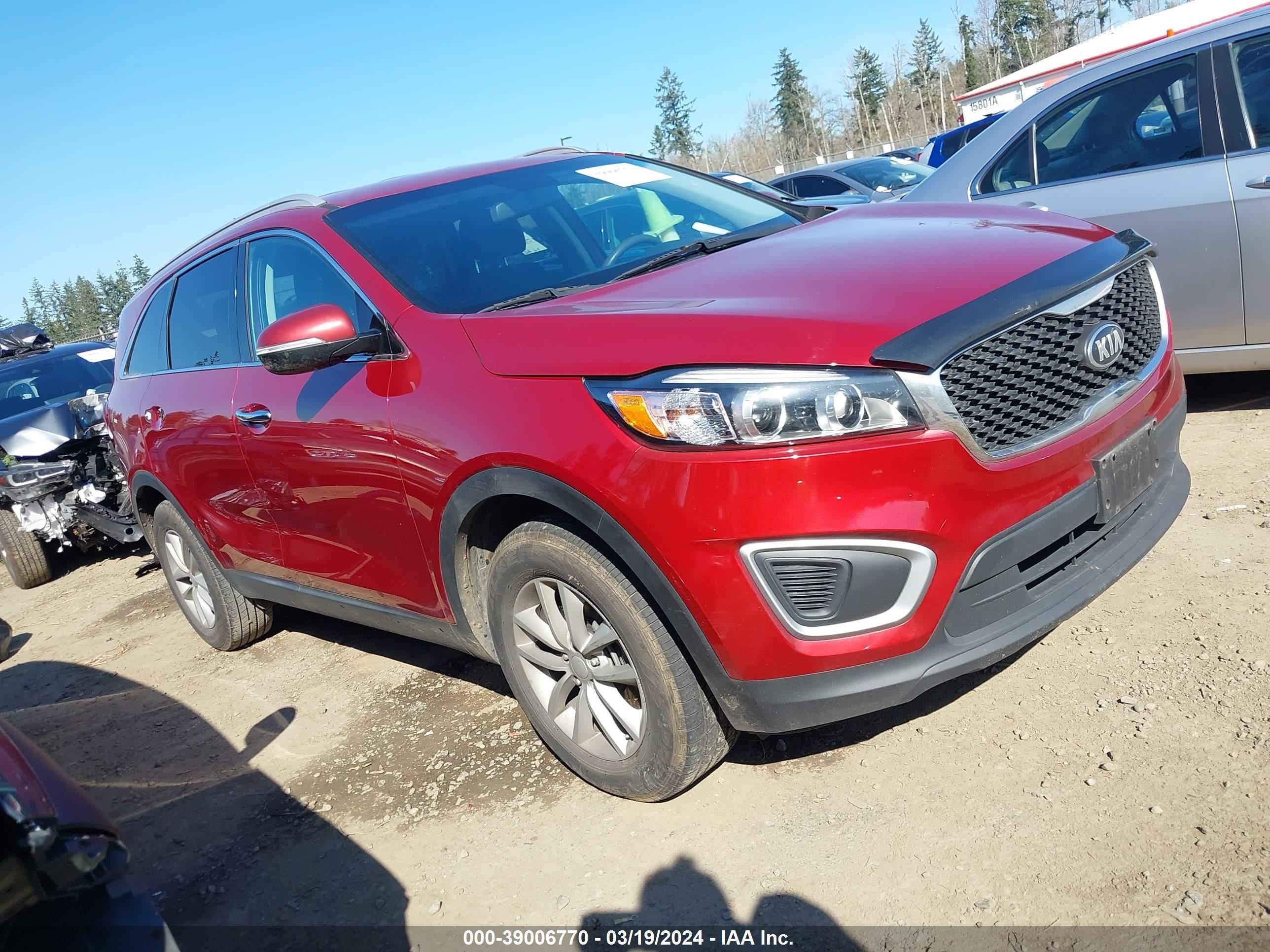 KIA SORENTO 2017 5xypg4a38hg230434