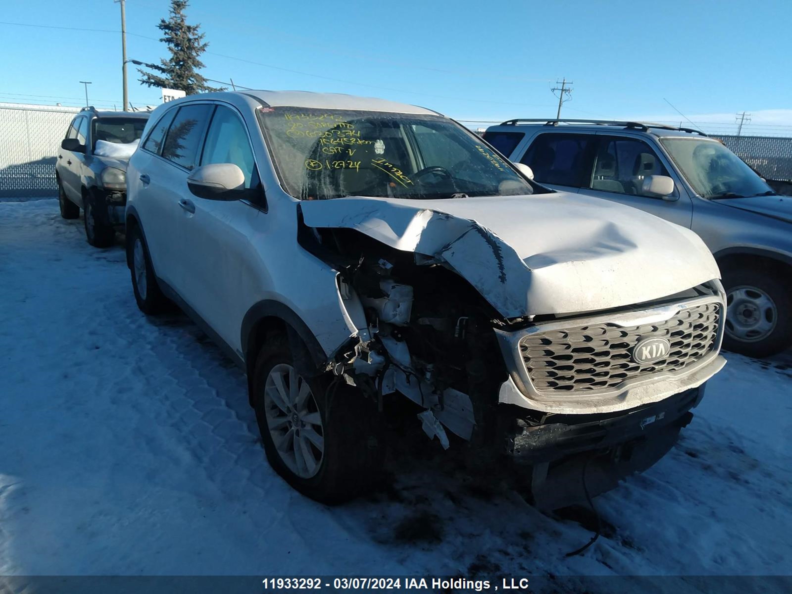 KIA SORENTO 2020 5xypgda3xlg630374