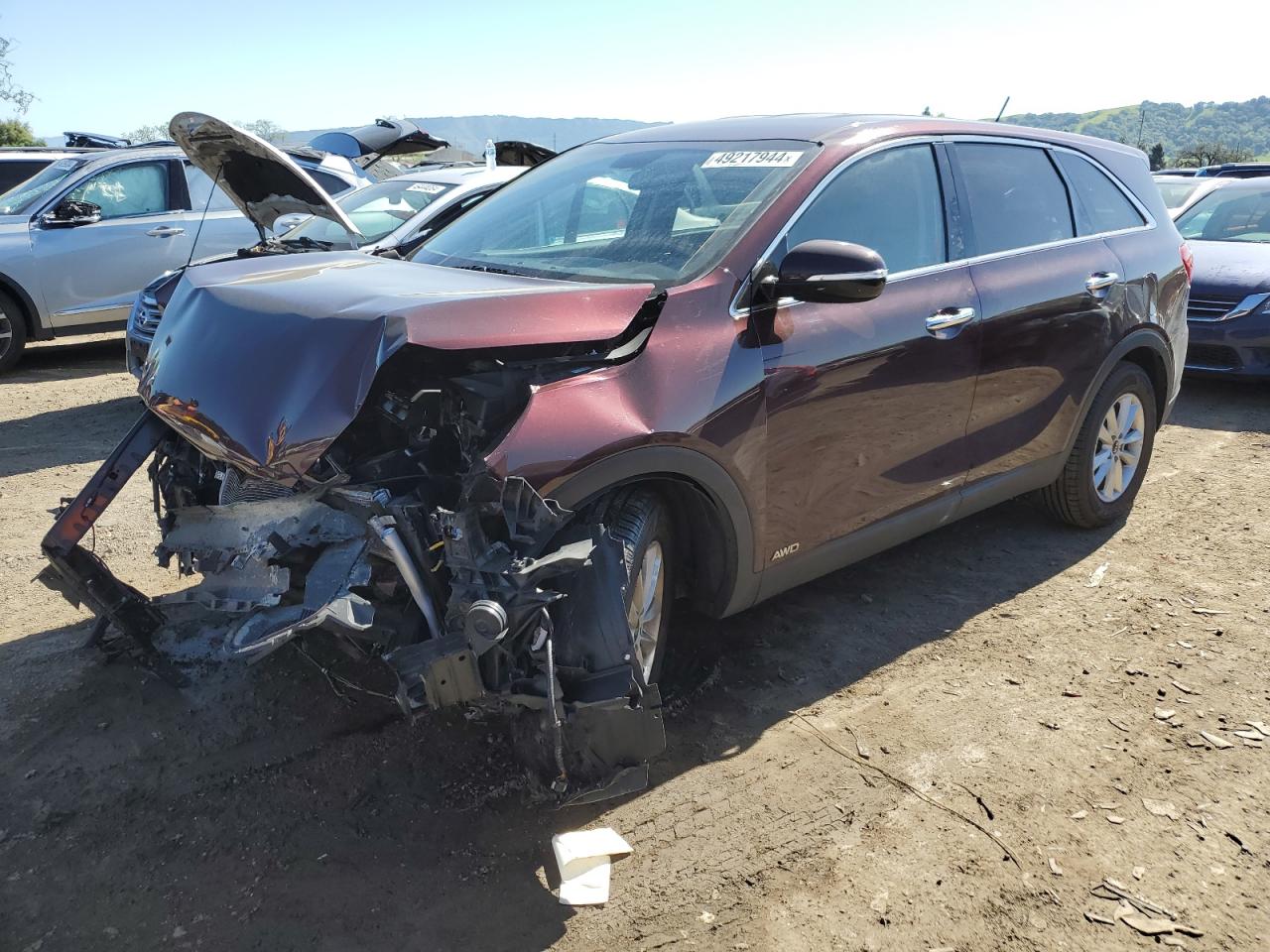 KIA SORENTO 2019 5xypgda51kg484088