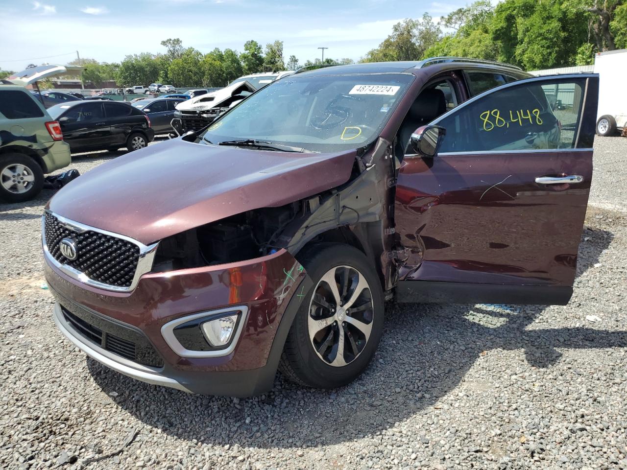 KIA SORENTO 2017 5xyph4a13hg209857