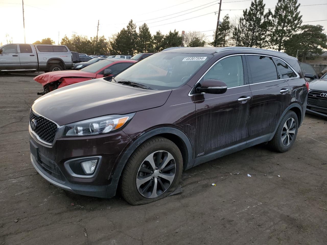 KIA SORENTO EX 2016 5xyphda19gg002727