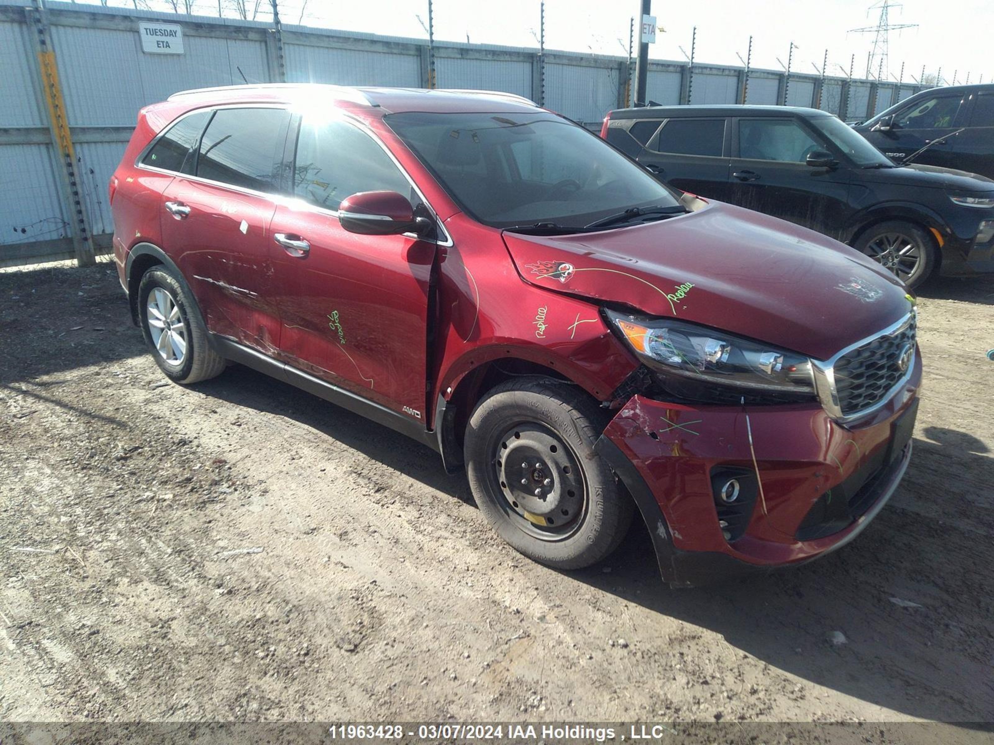 KIA SORENTO 2019 5xyphda37kg593179