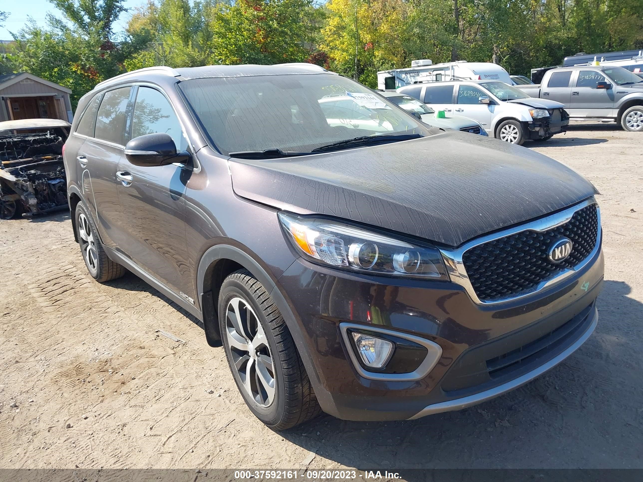 KIA SORENTO 2016 5xyphda55gg107400