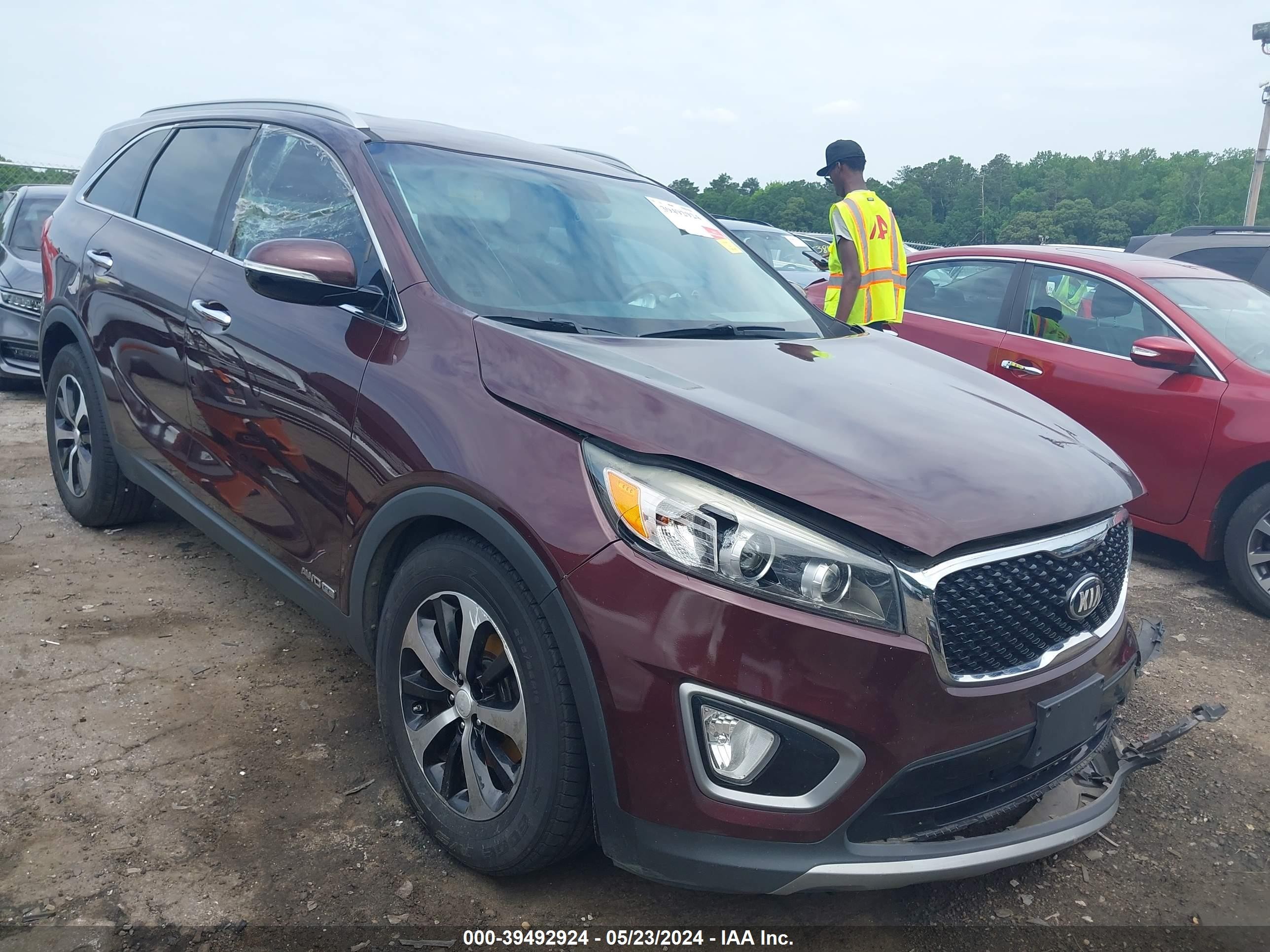 KIA SORENTO 2016 5xyphda55gg132474