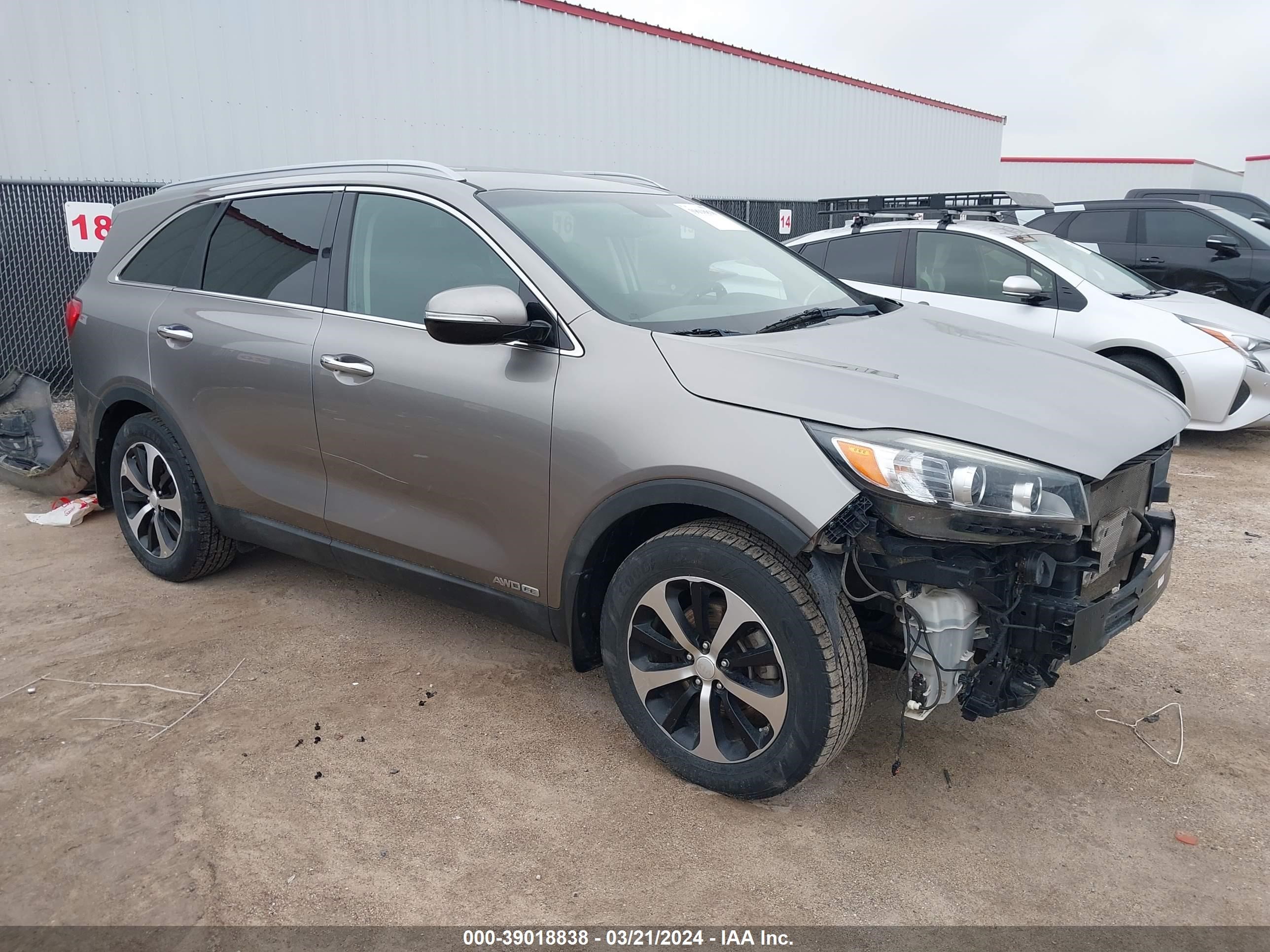 KIA SORENTO 2016 5xyphda59gg161380