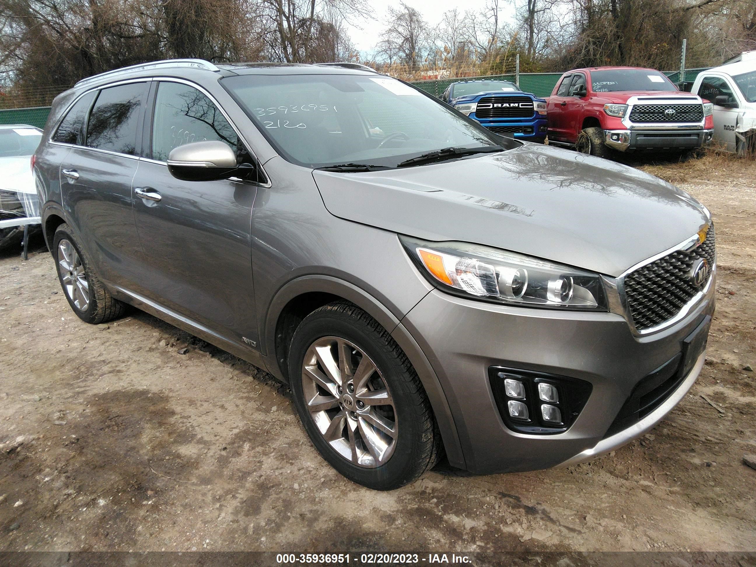 KIA SORENTO 2016 5xypkda53gg177009