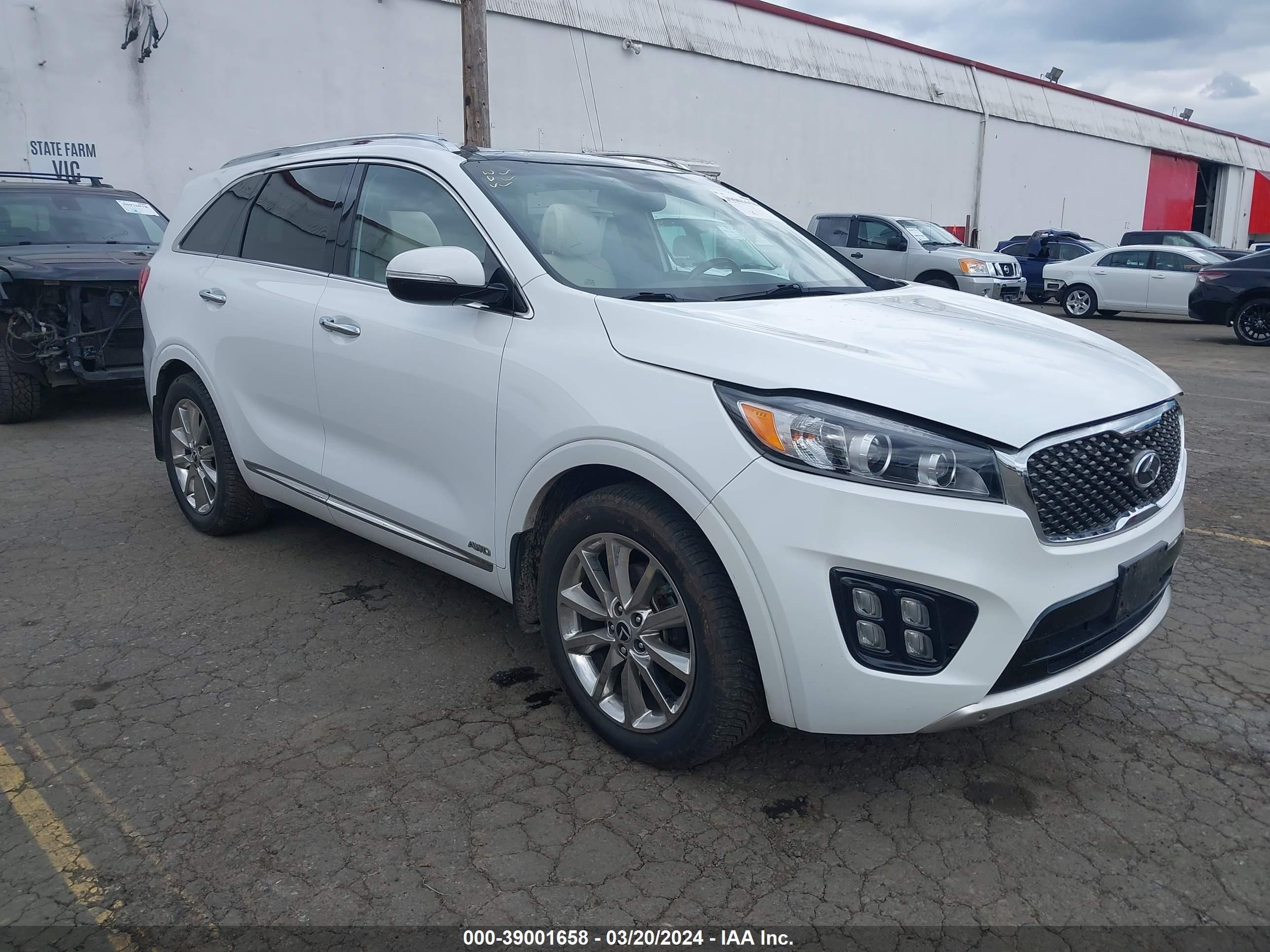 KIA SORENTO 2016 5xypkda56gg031607