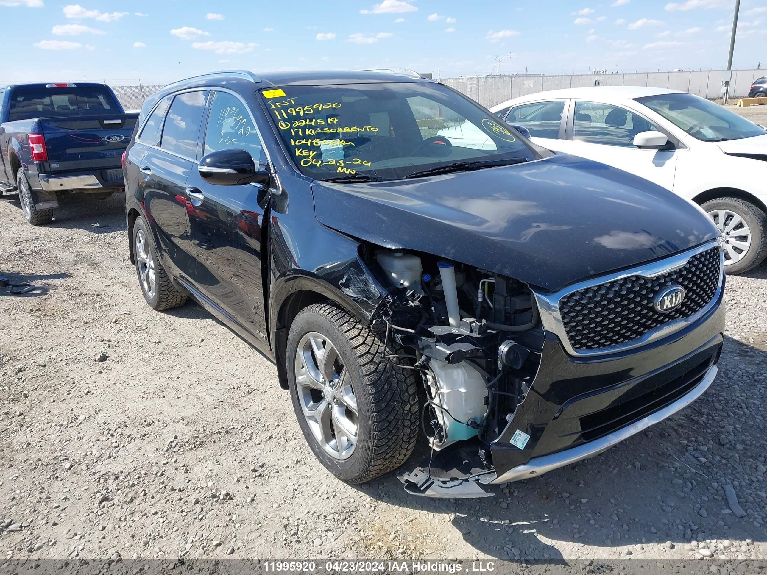 KIA SORENTO 2017 5xypkda58hg224519